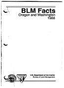 cover of report saying BLM Facts 1988