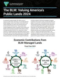 The BLM: Valuing America’s Public Lands 2024 Brochure Cover