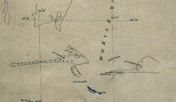 Map copied from a U.S. coastal survey from 1852