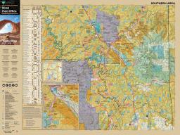 Detailed map of the southern part of the Moab Field Office, 2024