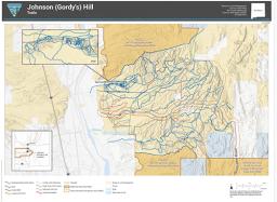 A screenshot of the Gordy's Hill trails map. 