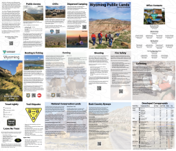 Wyoming's 2026 Recreation Brochure