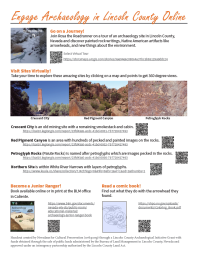 Screenshot of Lincoln County archaeology brochure