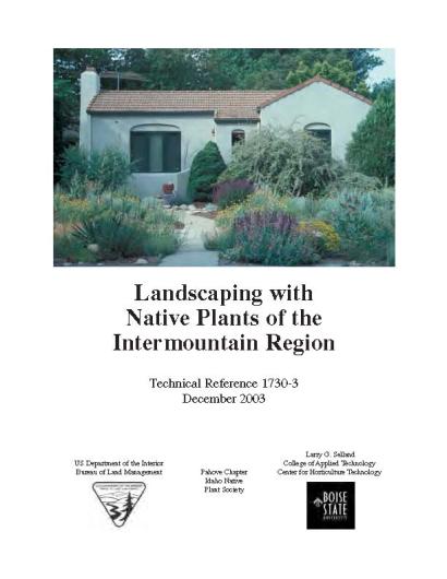 Landscaping with Native Plants of the Intermountain Region Cover