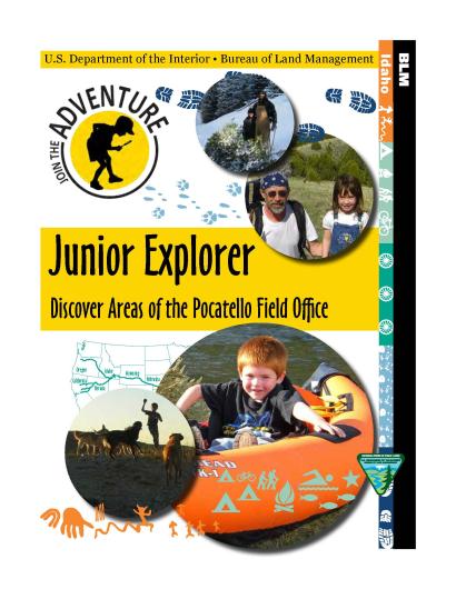 Pocatello Idaho Field Office Junior Explorer Activity Book Cover