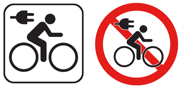 E-biking signage