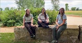 Rangers at Pompeys Pillar National Monument