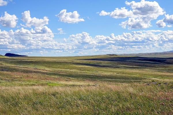 The vast prairie of the Northern Plains