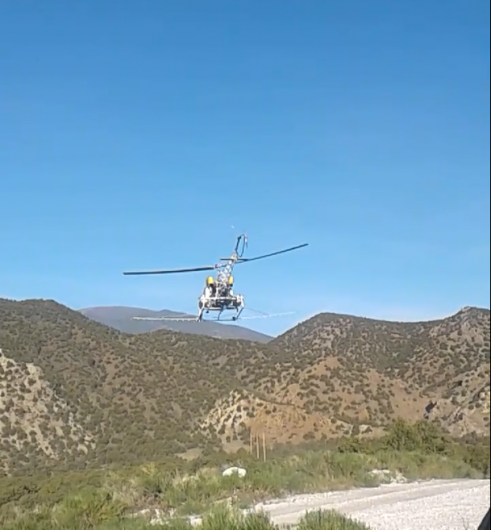 Helicopter spray services offer accessibility to areas that cannot be reached easily on foot or by ATV.