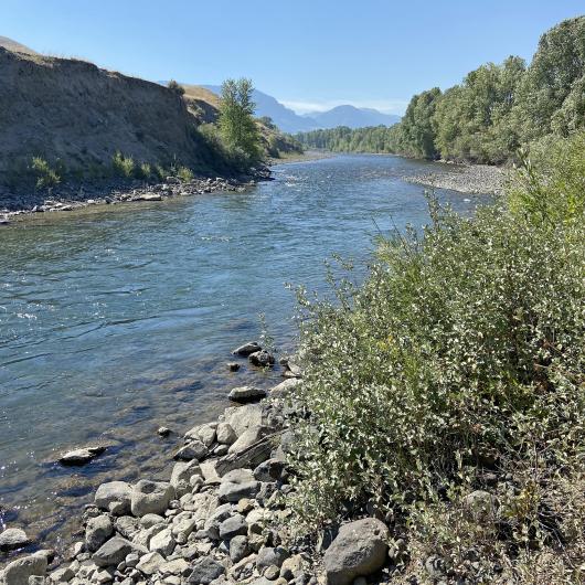 River views at Bobcat-Houlihan Trail, Wyoming