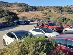 Full parking lot at Fort Ord National Monument. Photo by Tom Holmes, BLM.