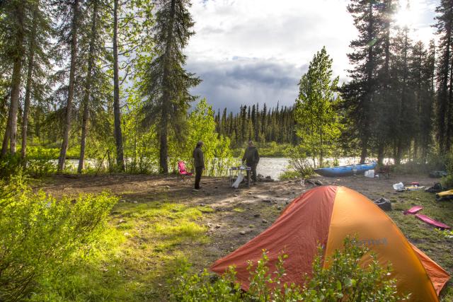 Camping in Galkana, Alaska