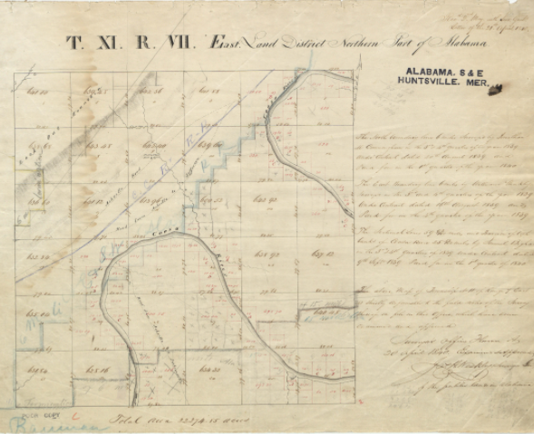 Turkeytown Original Survey Plat