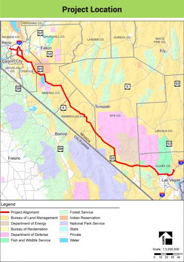 Map showing the route of the proposed Greenlink West project.