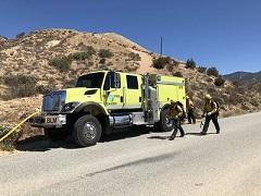 Fire Engine in a California desert.