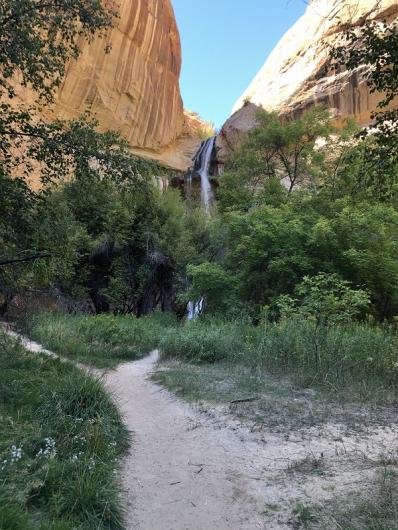 Lower Calf Creek Falls located within Paria River District's Grand Staircase-Escalante National Monument. 