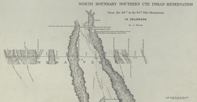 Mesa Verde original survey plat