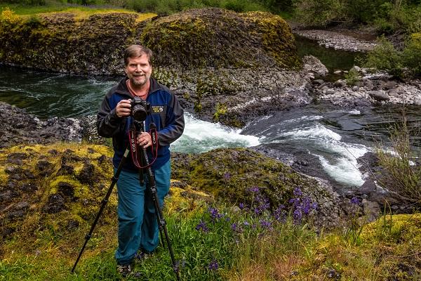 Bob Wick along the Molalla Wild and Scenic River in Oregon.