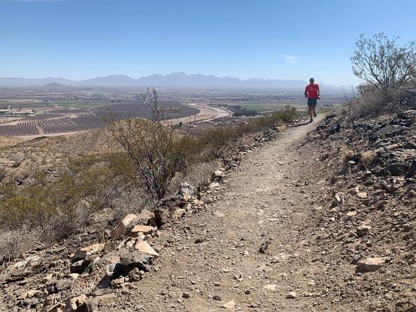 A runner on the Ridgeline Trail.