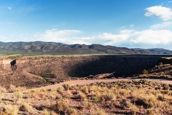 The Río Grande Gorge, located in the Río Grande del Norte National Monument. 