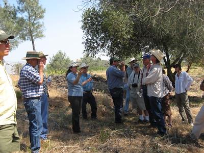 Pictured is Pinehill Preserve Manager Graciela Hinshaw, explaining a project to the Central California Resource Advisory Council during a site tour.  Photo by the BLM. 