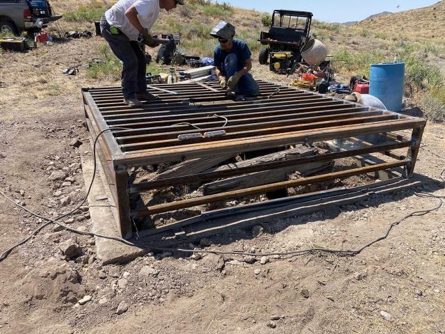 Continued construction of physical safety closure and bat cupola on abandoned mine.