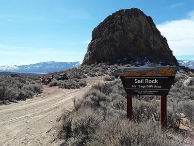 A large rock formation in the high desert. (Photo by Daniel Pettys, BLM)