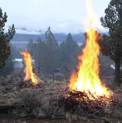  Pile burning on public lands managed by the Eagle Lake Field Office in Lassen County, Calif. (BLM photo)