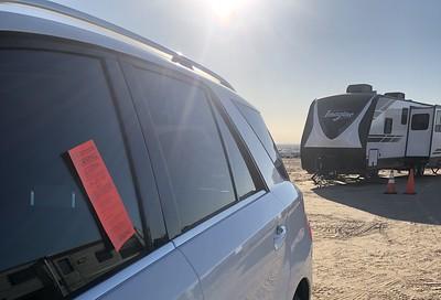 Car with citation. (Neil Hamada, BLM)