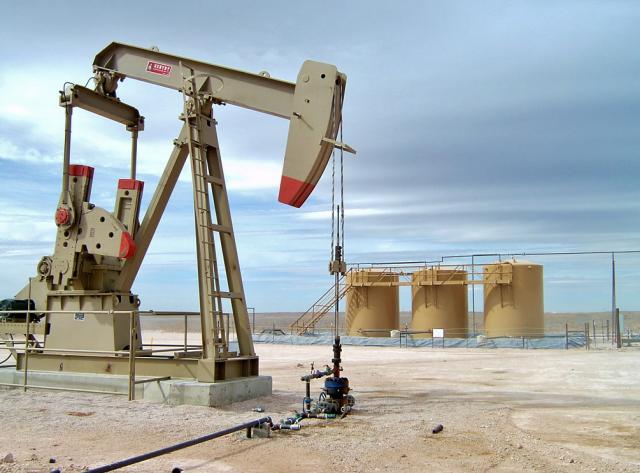 A pump jack in Carlsbad, New Mexico.