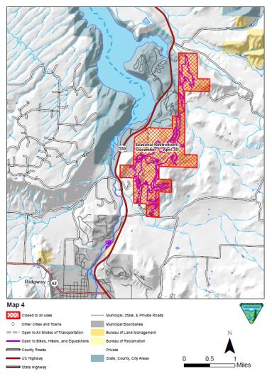 Seasonal Closures Map Four