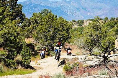 OHVs race in the high desert