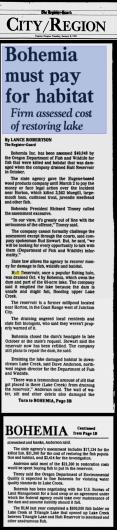 1991 newspaper clipping regarding Hult Dam from the Eugene Register Guard