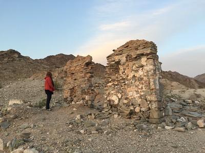 Ruin of a building in the desert