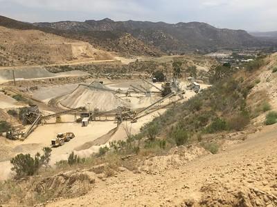 Image of a mining site in the desert