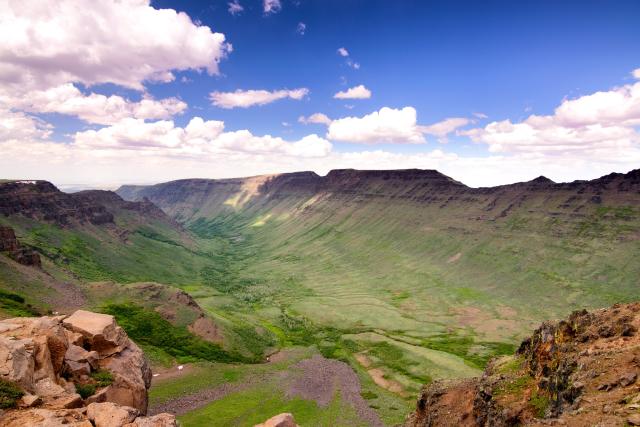 Valley and sky