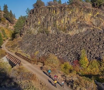 Bicycle trail in the high desert.