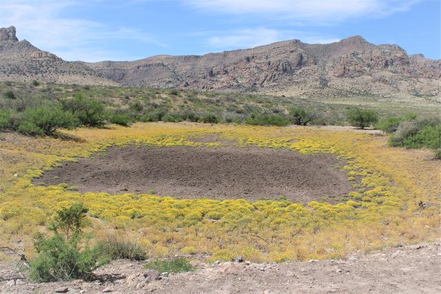 A current dirt tank on site.