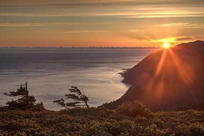 Sunset over the Ocean