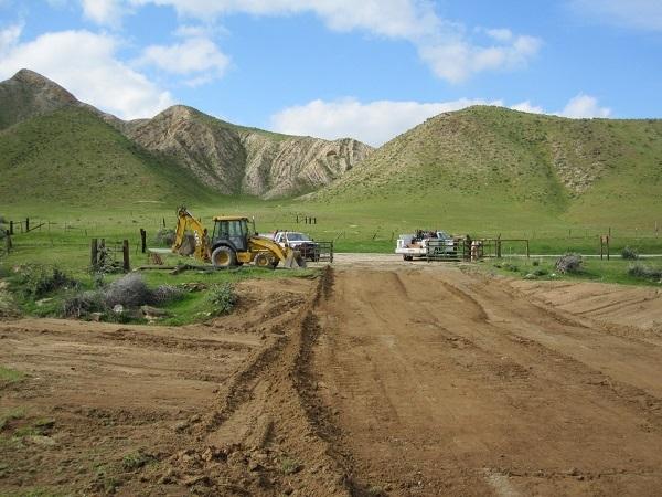 Slibsager and his crew constructing the Griswold Day Use Area in 2009.