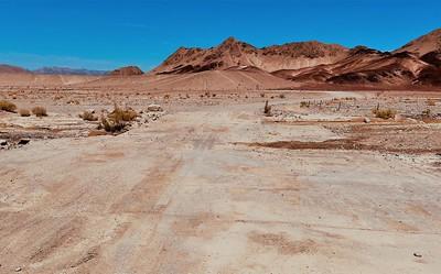 Road in desert mountains