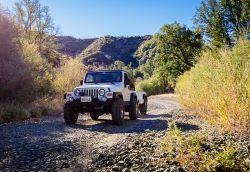 A jeep on an OHV trail.