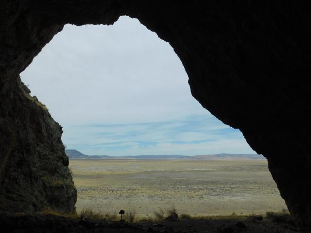 A view of of the bat cave in southern New Mexico.