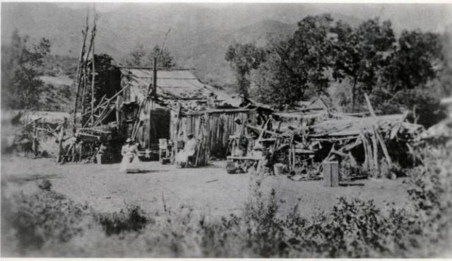 Ballard Homestead Cabin, undated. Courtesy, Russell and Huse families.