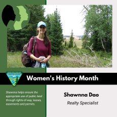Featured Women's History Month infographic of Shawnna Dao. 