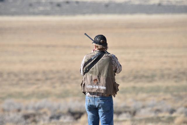 Man with airsoft darting gun on public lands