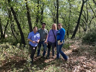 In this picture, Graciela Hinshaw is seen with Bio Tech Landon Eldredge and Pine Hill Preserve staff student interns Rebecca Adamson and Haley O'Mara, at the Cameron Park unit of the Pine Hill Preserve in El Dorado.