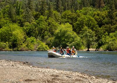 Rafter on the river