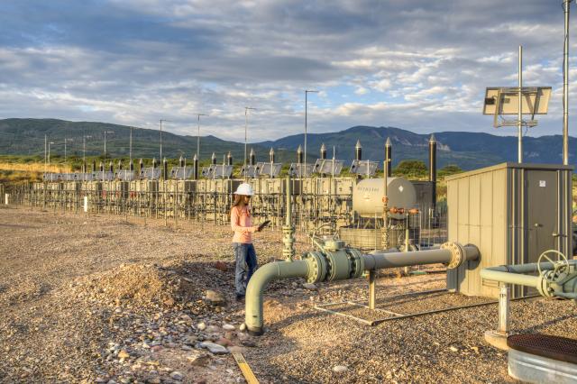 BLM Staff conducting compliance check on oil and gas development in Colorado