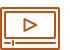Line drawing glyph of a video player